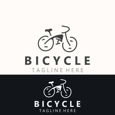 Bisiklet logosu tasarım ilhamı. Bisiklet mağazası Kalite simgesi vektörü