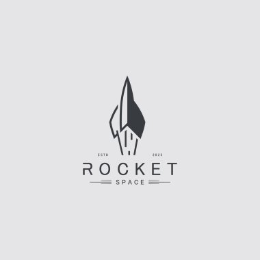 Roket Logosu Tasarım Şablonu Tasarım Tasarımı, Yaratıcı Sembol