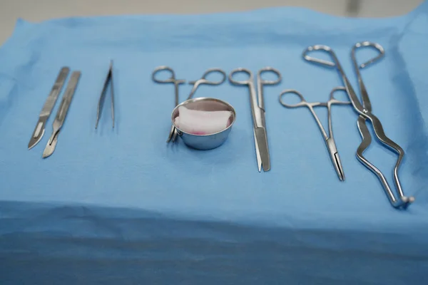 Ferramentas Para Cirurgiões Dentro Sala Operações — Fotografia de Stock