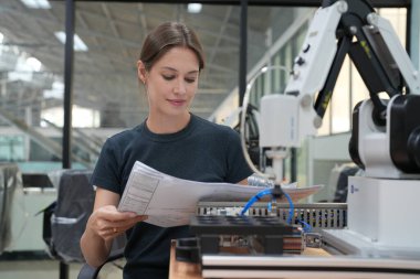 Endüstriyel fabrika çalışan metal İmalat sektöründe çalışan