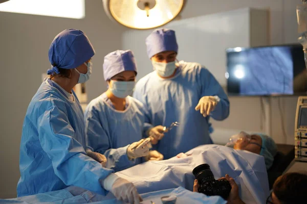 stock image surgeons working inside operating room 