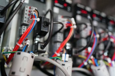 Elektrik santrali için elektrik paneli. 