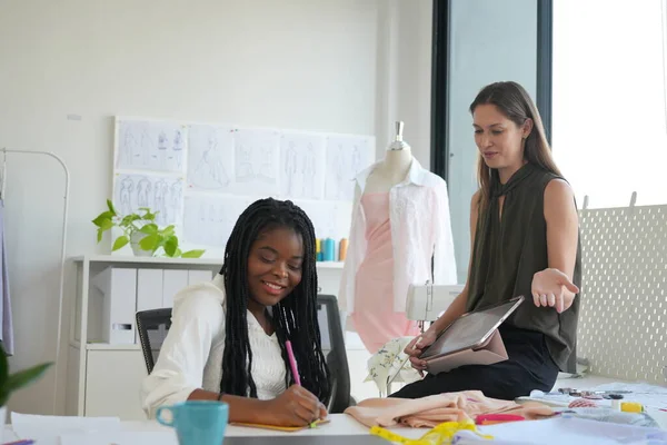 stock image Fashion designers working together in their studio