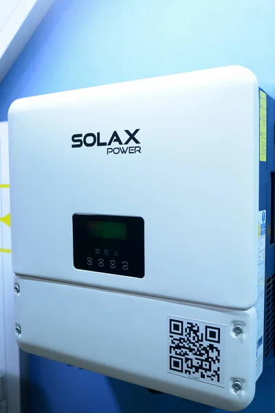 Solar Inverter Solax Ενέργειας Παρουσιάζονται Στάση Έκθεση Cisolar Οκτωβρίου 2021 — Φωτογραφία Αρχείου
