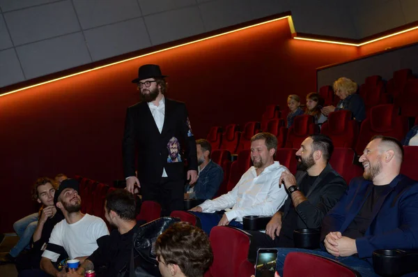 Известный Украинский Актер Михаил Дзидзио Дает Пресс Конференцию Кинотеатре Оскар — стоковое фото