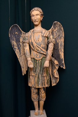 Başmelek Michael, sanatçı bilinmiyor, ahşap 18. yüzyıl. Kyiv Tarih Müzesi. 12 Ekim 2017. Kyiv Ukrayna