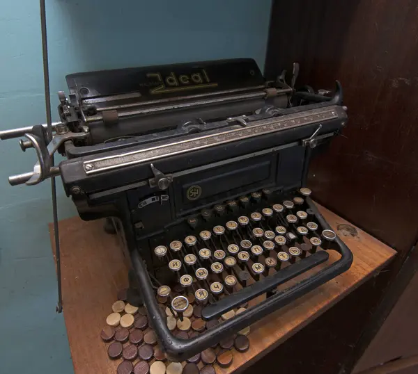 Old Typewriter Made German Seidel Naumann Company September 2022 Khotiv — Stock Photo, Image