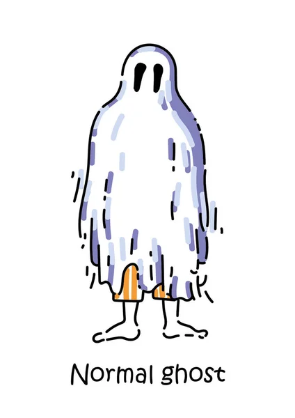 Ghost Halloween Illustraties Truc Trakteer Happy Bat Vleermuis Vleermuizen Heks — Stockvector