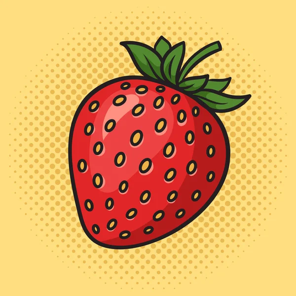 딸기는 아트인 래스터의 삽화를 줍니다 만화책의 — 스톡 사진