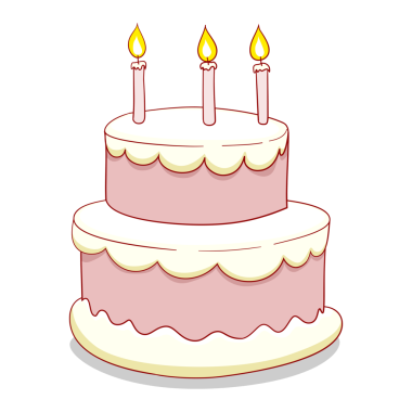 Mumlu kek çizgi film eli çizilmiş PNG illüstrasyonu