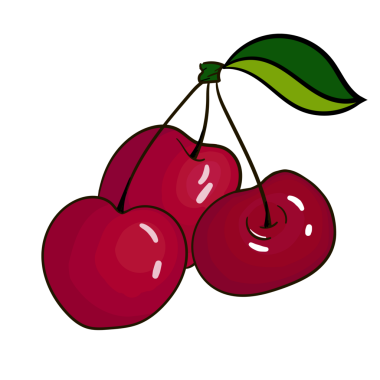 Çilek karikatür el çizimi PNG illüstrasyonu