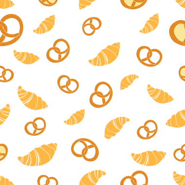 Kruvasan kraker, dikişsiz PNG.