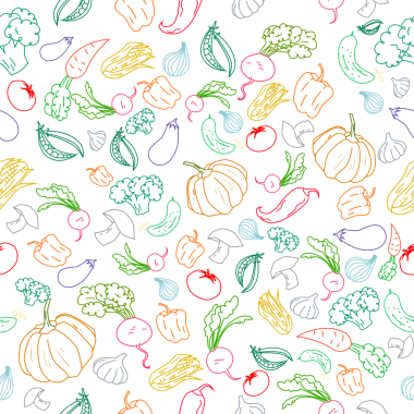 Dikişsiz desen renk sebze arka plan