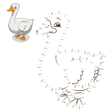 Noktaları birleştir oyun kaz PNG illüstrasyonu