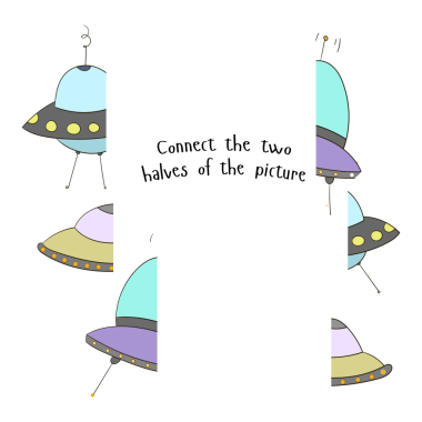 Çocuk için eğitici oyun iki yarı çizgi film karalama elini PNG illüstrasyonuna bağlar