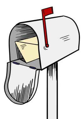 Posta kutusu pop sanat tarzı PNG illüstrasyonu