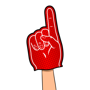 Amigoluk eldiveni pop sanat retro PNG illüstrasyonu. Çizgi roman tarzı taklit.