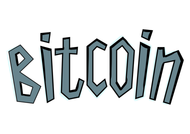 Bitcoin metin üzerinde taş pop sanat retro PNG illüstrasyon. Renkli arka plan. Çizgi roman tarzı taklit.