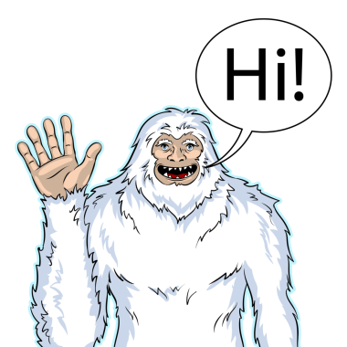 Kardan adam efsanevi yaratık pop sanatı PNG