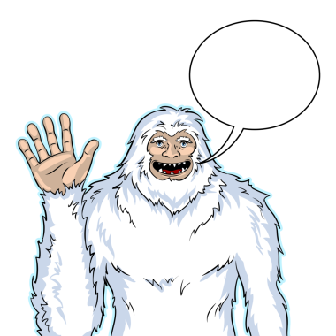 Kardan adam efsanevi yaratık pop sanatı PNG