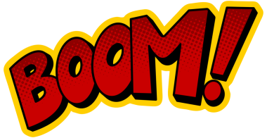 Boom word çizgi roman pop sanat PNG illüstrasyon