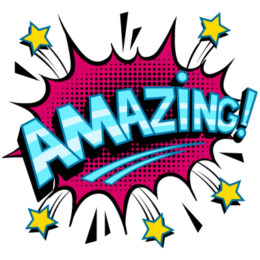 İnanılmaz kelime çizgi roman pop sanatı PNG