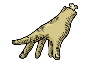 Zombi el rengi çizimi PNG oymacılığı