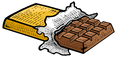 Çikolata çubuğu çizimi PNG çizimi