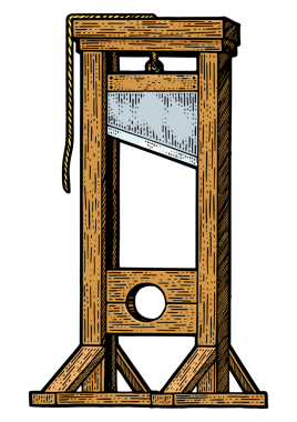 Giyotin infaz cihazı PNG çizimi