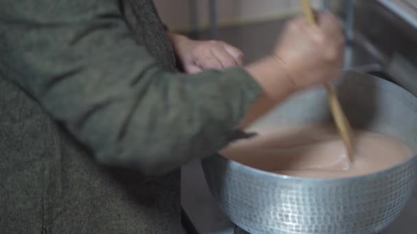 Woman Making Konjac Home — 비디오
