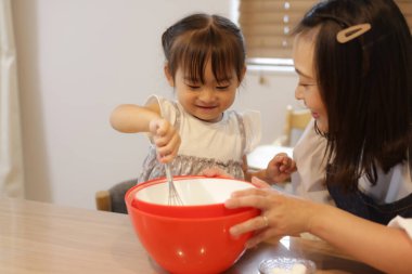 parent and child to cook