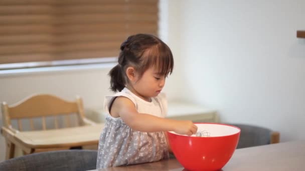 Image Girl Cooking — Video Stock