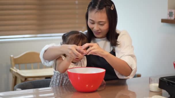 Parent Child Cook — Vídeo de stock