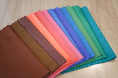 Neatly arranged fabric image