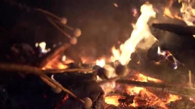 Japanese traditional event Dondo-yaki