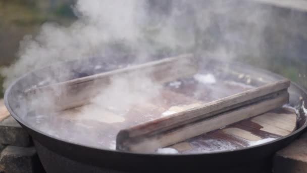 如何烹调大豆 — 图库视频影像