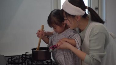 parent and child cooking