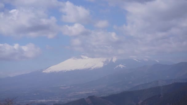 Góra Fuji Płynące Chmury — Wideo stockowe