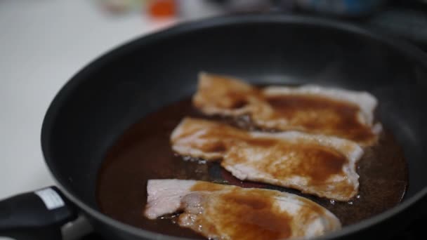 如何制作生姜猪肉 — 图库视频影像