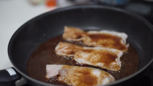 如何制作生姜猪肉 — 图库视频影像