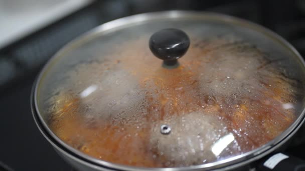 煮込みハンバーグの作り方 — ストック動画