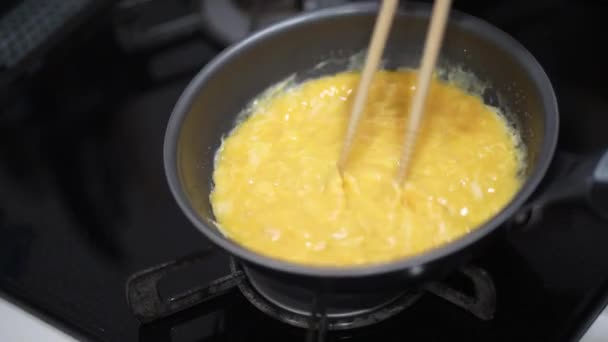 Omlet Nasıl Yapılır — Stok video