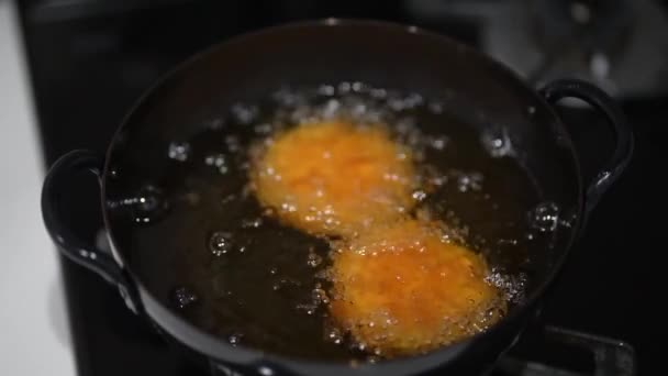 How Fry Croquettes — Stock Video