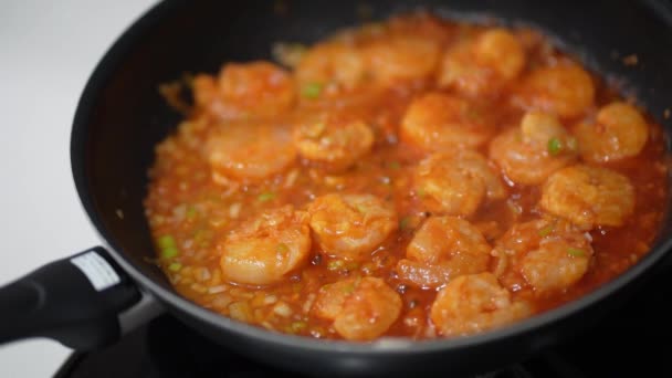 How Make Shrimp Chili — Stock Video