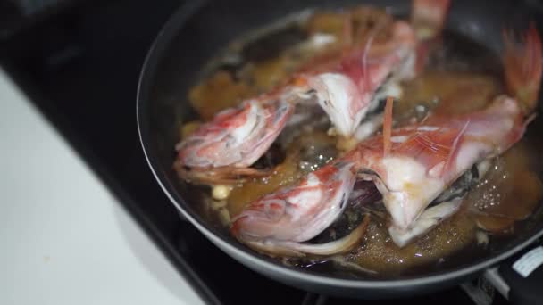 How Make Simmered Scorpion Fish — Stock Video