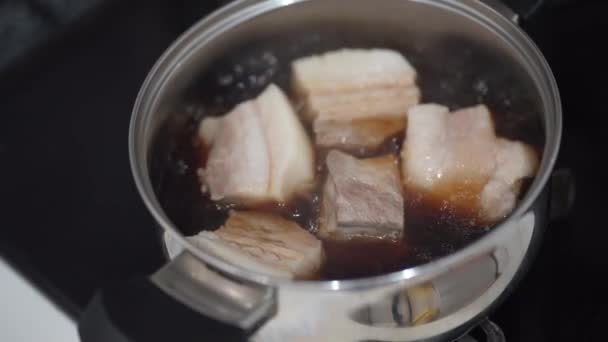 怎样做烤猪肉 — 图库视频影像