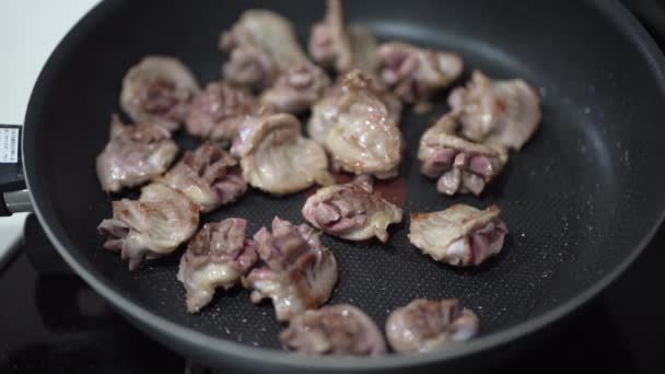 How Fry Gizzard — Stock Video