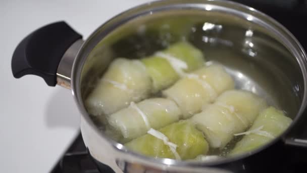 How Make Cabbage Rolls — Video Stock