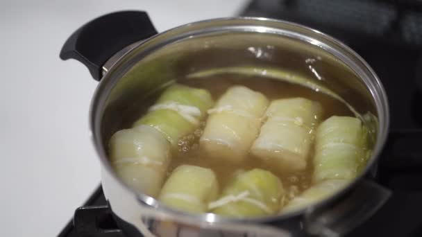 How Make Cabbage Rolls — Stockvideo