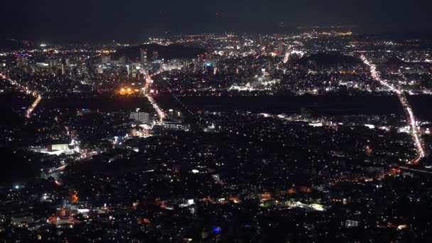 Blick Vom Chosen Rock Shizuoka City Shizuoka Präfektur — Stockvideo